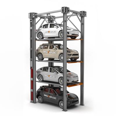 China 4S Store Garage Car Triple Stacker Parking Lift For Storage 5000x1850x2050mm zu verkaufen