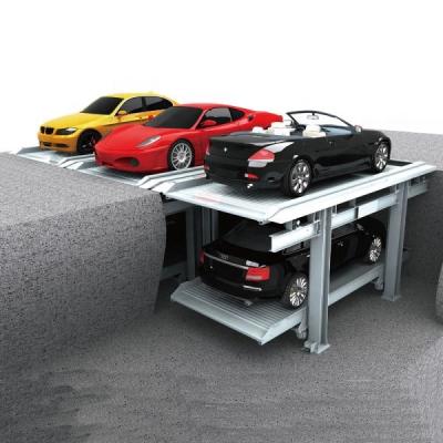 中国 3 Tier Automatic Pit Parking Lift Car Parking System 2000 / 2500kgs 販売のため