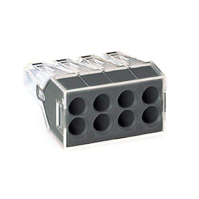 China Microwave 773-108 Series 400V 773 8 Way Screwless LED Power Terminal Block Push In Wire Connector for sale