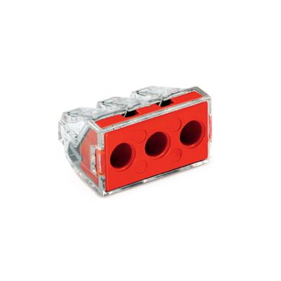 China Microwave 773-173 Wire Connector 3 Cable 41A 415V 2.5-6mm2 BV Terminal Blocks Inset Wire Connector for sale