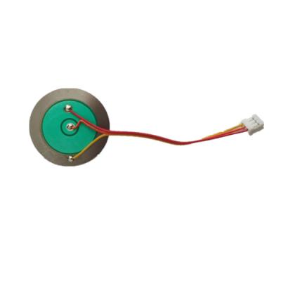 China FT-35S-32S8W75 35mm Nylon Piezo Element With 3.2khz Wire And Connector Piezo Element Green Piezo Element for sale