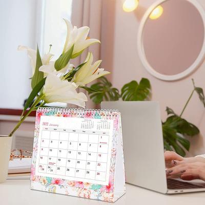 China 2023 Eco-friendly Paper Custom Printing Creative Monthly Magazine Holder Up Table Organizer Calander 2022 Calendar Standing Desk Vintage for sale