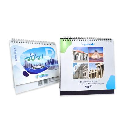 China Office Desk Easel Table Calendar Advent Calander Desk Calendar Book Printing 2021 Monthly Custom Printing for sale