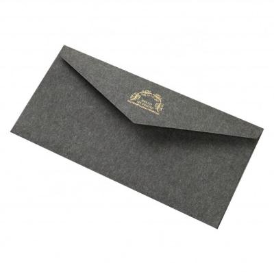 China High Quality Eco-friendly Custom Made Fancy Invitation Business Logo Gold Foil Stamp Wedding Logo Envelopes Paper Packaging Card for sale