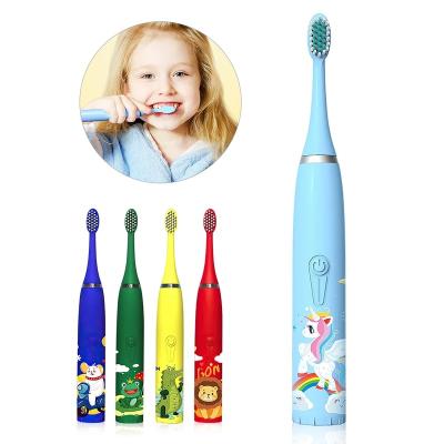 China Sonic Children Electric Toothbrush Dupont Customized Powerful Clean Gently Stiffens Small Brush Head Smart Personalized Toothbrush For Kids for sale