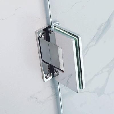 China Modern Frameless Glass Shower Hinge Wall To Glass Straight Edge And Corner Glass Hinge for sale