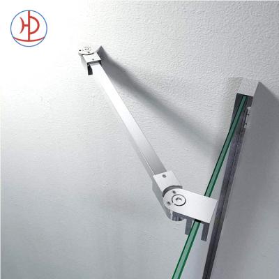 China Modern Frameless Shower Door Stainless Steel Panel Fixed Wall To Support Glass Bar For 1/4