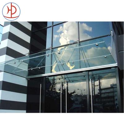 China Rain Canopy Custom Designs Modern Acrylic Glass Tent Door Canopy for sale