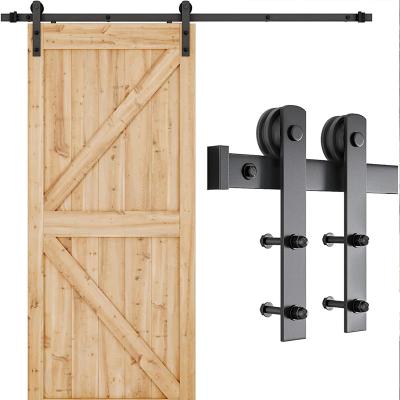 China Haidi Industrial Wood Door Sliding American Style Hanging Modern Barn Door Hardware Kit Barn Door Accessories for sale