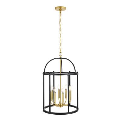 China Large Long Farmhouse Staircase Chandelier Living Room Dining Gold Led Pendant Lights Lighting Modern Birdcage Chandelier for sale