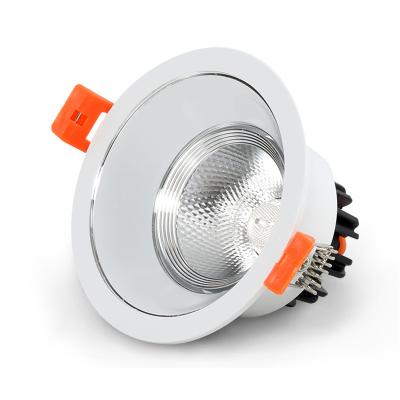 China CE COB 7W 9W 12W 18W Downlight Modern Adjustable Ceiling RGB Gu10 Spotlight Fixture Outdoor IP65 Recessed Mounted Led Downlight for sale