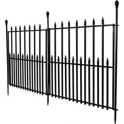 China Factory Cheap Price Easily Assembled Modern Metal Zinc Galvanized Fence Ornamental Steel Fence Design Philippines for sale