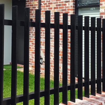 China American Style Cheap Prices Easily Assembled Modern Palisade Fencing Exterior Blackfor Home And Front Garden for sale