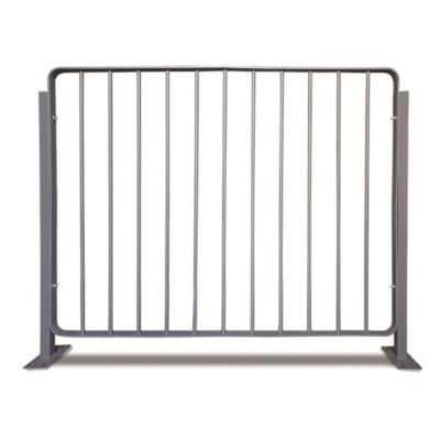 China Easily Assembled Custom High Quality Safety Recycled Anti Climb Pipe / Square Steel Fence Rail With Posts For Street for sale