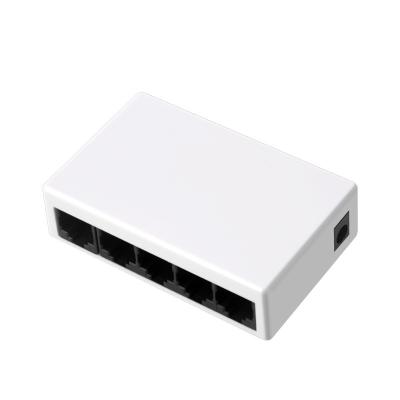 China Port POE 5 Port Ethernet Switch , 100M Network Switch Splitter Distribution Hub Network For Home Business Surveillance for sale