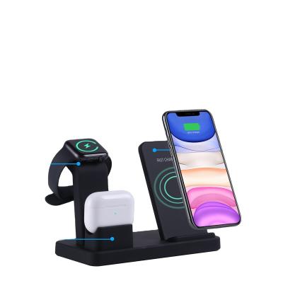 China Imagination 10W QI Wireless Charging Dock Station 3IN1 Wireless Charger High Quality Fashionable Universal Phone Watch Fast Charger&Clock for sale