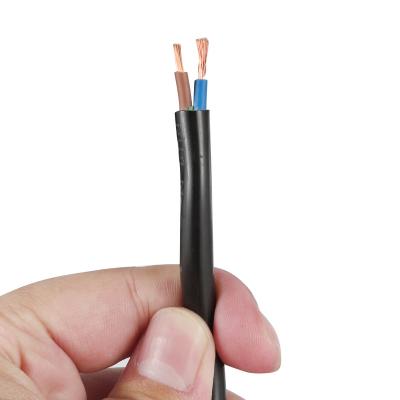 China Free Sample Underground PVC Sheathed Flexible Multicore Copper Rope Electrical Wire Cable 2x0.5MM2 2x0.75MM2 2x1.5MM2 for sale