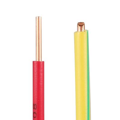 China Underground 2.5mm House Wiring Single Core BV BV Cable Solid Copper Wire 450/750v PVC House Wire Electrical Copper Wire Electrical Cable for sale