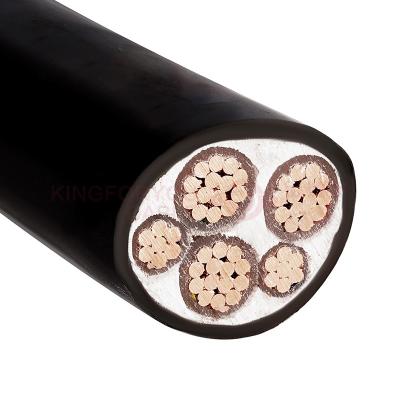 China 5 Core 25mm2 35mm2 50mm2 70mm2 Square Cable PVC 185 mm Industrial Armored Xlpe Insulated Electrical Copper Power Cable for sale