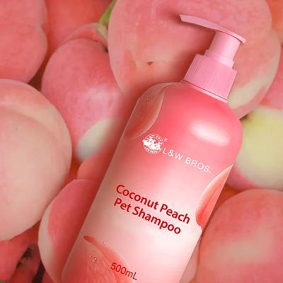 China Sustainable Professional Grooming  Coat Moisturizer & Soothes Coconut Peach Pet Shampoo for sale