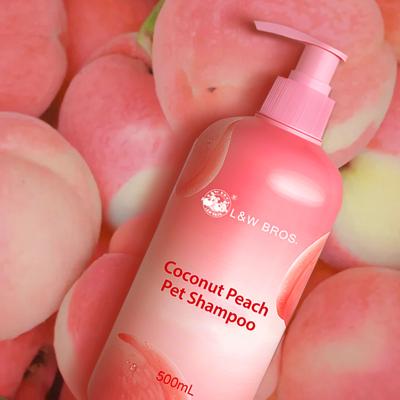 China Stocked 500ML Coconut Peach Pet Shampoo  & conditioner for sale