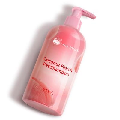 China Sustainable Organic Coconut Peach Shampoo for pet 500mL for sale