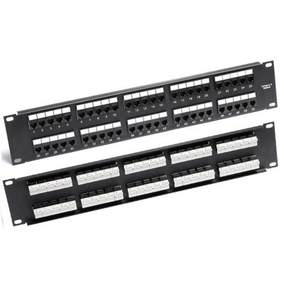 China Factory Directly Port Network Voice Video Phone Patch Panel Cat3 RJ11 50 With Keystone for sale