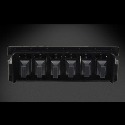 China Network connect 10pcs private label fiber optic hardware 6pcs flange coupler mpo cassette fiber adapter panel plate for sale