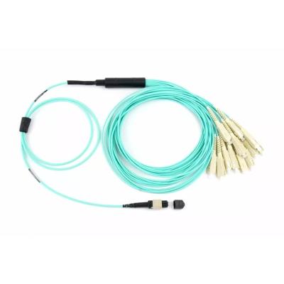 China Transmission Network LSZH Jacket SC St FC LC MPO Patch Cord OS OM3 OM4 UPC Female Jumper Cable With 1/2 Core for sale