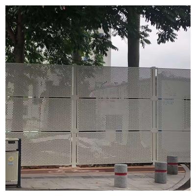 China Variety and easy to install panel steel metal fence perforated metal sheet for fencing perforated metal fence panels for sale