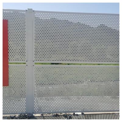 China Variety and Easy to Install Basketball Court Barrier Outdoor Metal Fence Material Outdoor Perforated Sheets for Barriers for sale