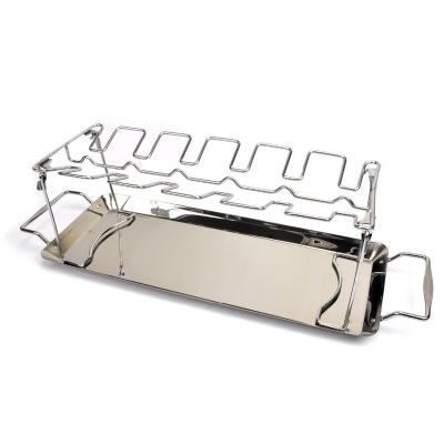 China Easily Cleaned Stainless Steel BBQ Roast Chicken Drumstick Rack Plate Wholesale for sale