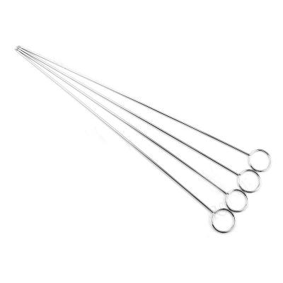 China High quality easily cleaned stainless steel BBQ skewer, rotating BBQ skewer, BBQ skewer for sale