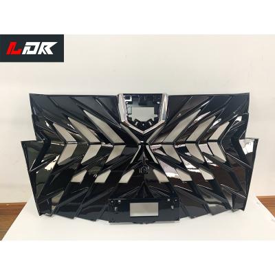 China ABS LDR Auto Facelift Upgraded Front Grill New Black Gold Grill For Toyota Alphard SC for sale