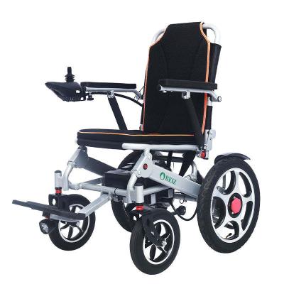 China New Arrival 30KG Automatic/Manual 2 Mode BEIZ Portable Folding Electric Wheelchair With 4 Shock Absorbers Aluminum Alloy Wheelchair for sale