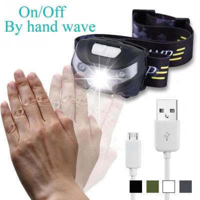 China USB Charging 3w Led 4 Modes Lamp ABS Swivel Head Strong LED Headlight Waterproof Rechargeable Headlight Flashlight for sale