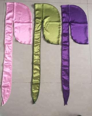 China Fashionable custom printed silky satin durags for sale