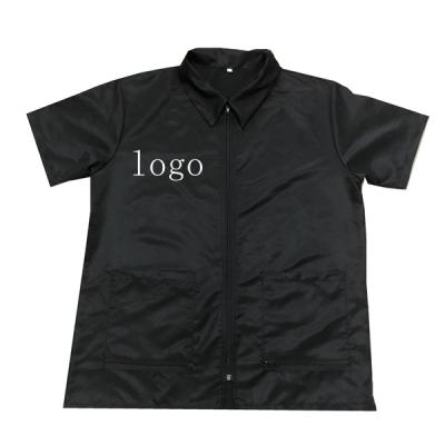 China Eco Friendly Customized Fashion Barber Jacket Hairdresser Shirt for sale