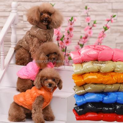 China Stocked Pet Clothes Dog Clothes Pet Coats, Polyester Winter Overalls Dog Clothes For Dog For Sale for sale