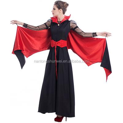 China 2017 new costumes Halloween costume dress queen ampire costume halloween vampire queen bat service for sale