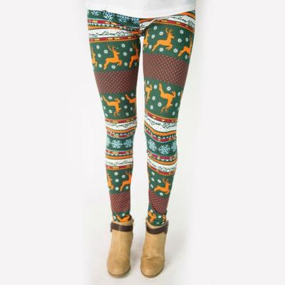 China Hot Selling Night Club Breathable Women Anti-Wrinkle Christmas Pants Causal Printed Pants for sale