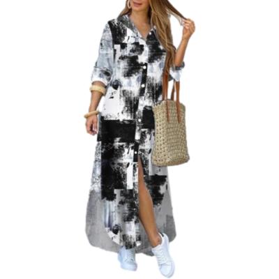 China Latest design top quality anti-static rib knit women's maxi long dress for sale