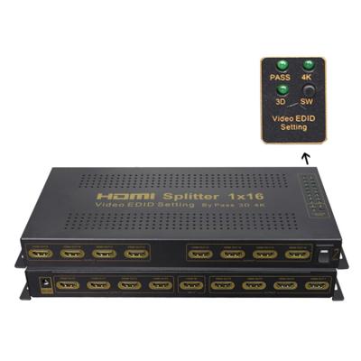 China 4K 60HZ HDMI Splitter Mediamarkt 1 Into 16 Output HDMI Splitter 1x16 HDSP0006M1 for sale