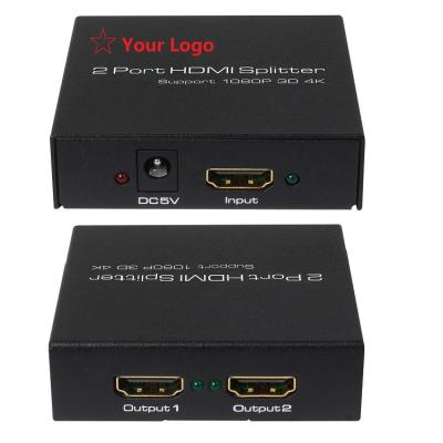 China Full HD 1080P UHD 2.0 HDCP2.2 4K 60Hz 4 Port OEM 8 Port 1 In 8 Out 1x2 1x4 1x8 HDMI Splitter 1 In 2 Video 4K HDMI Splitte SP14002M for sale