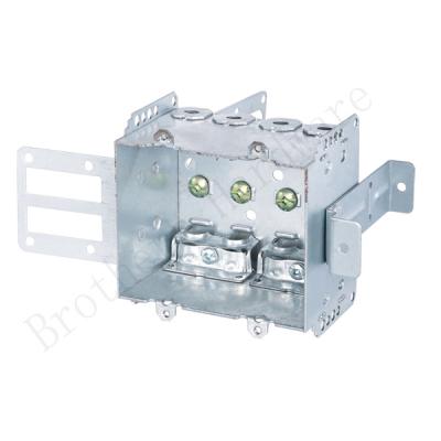 China 2104-LSSAX2 precision steel gangble device outlet box for Canada for sale