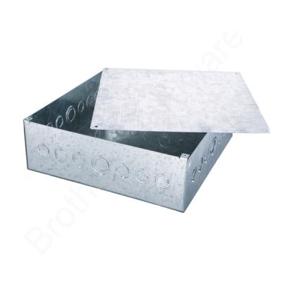 China Square Galvanized Steel Metal Box for sale