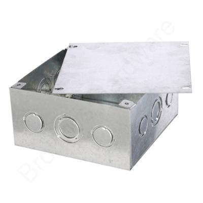 China Galvanized Steel Electric Welded Knockout Box 27mm / 22mm Chile Market Galvanized Access Box for sale