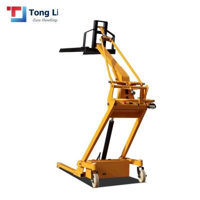 China Electric Building Material Stores Terrain Stacker 1ton Pallet Stacker Forklift for sale