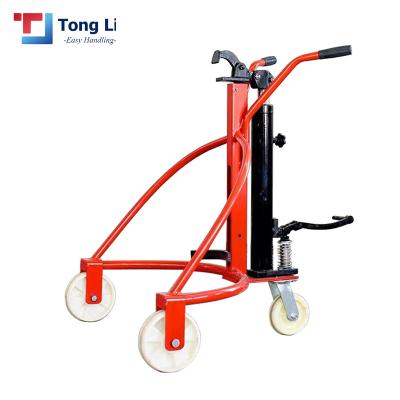 China Portable Machinery Repair Shops Manual Hydraulic Oil Drum Carrier With Fixers for sale