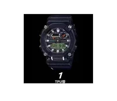 China Fashion\12/24-hour watch system sports silicon strap men's waterproof watch shockproof high quality popular dress luxury for sale